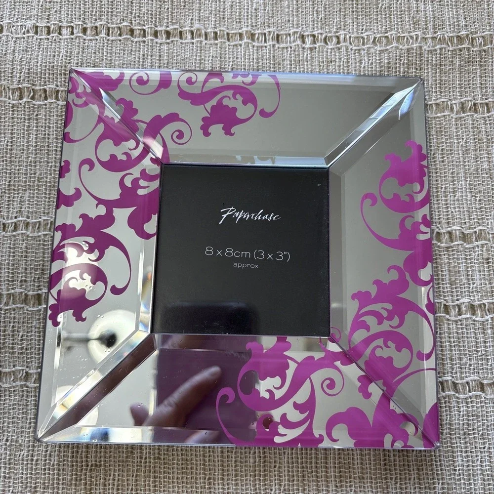 Paperchase 3X3 Floral Mirrored Picture‎ Frame